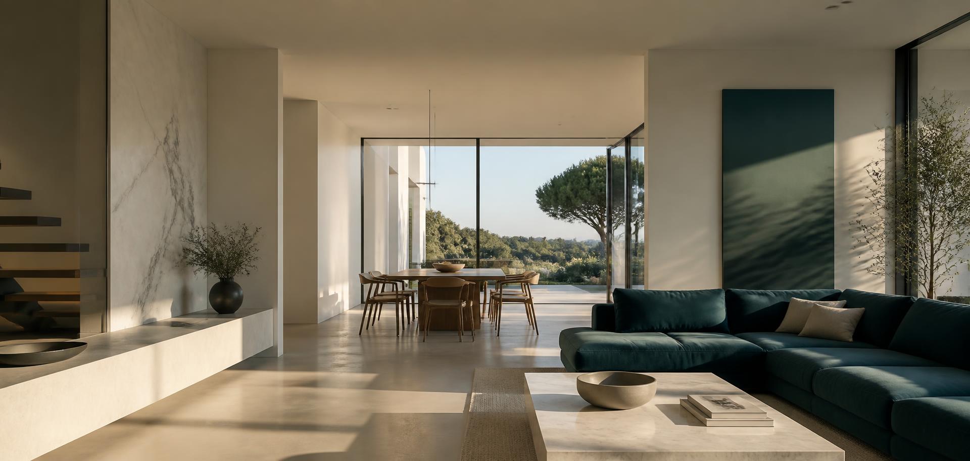 Bright modern interior perfectly clean